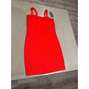 Wild Fable‎ Red Sleeveless Ribbed Bodycon Mini Dress - Women's Size M NWT